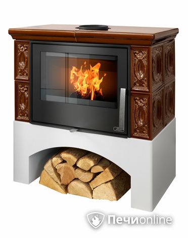 Печь-камин ABX Panonie I, коричневая в Анапе